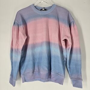 Derek Lam 10 Crosby NEW Casey Watercolor Lavender Drop Shoulder Sweater Size S